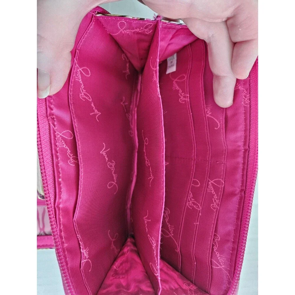 Vera Bradley Very Berry Zip Around Quilted Floral Wallet Twist Lock Retired HTF - Picture 6 of 15